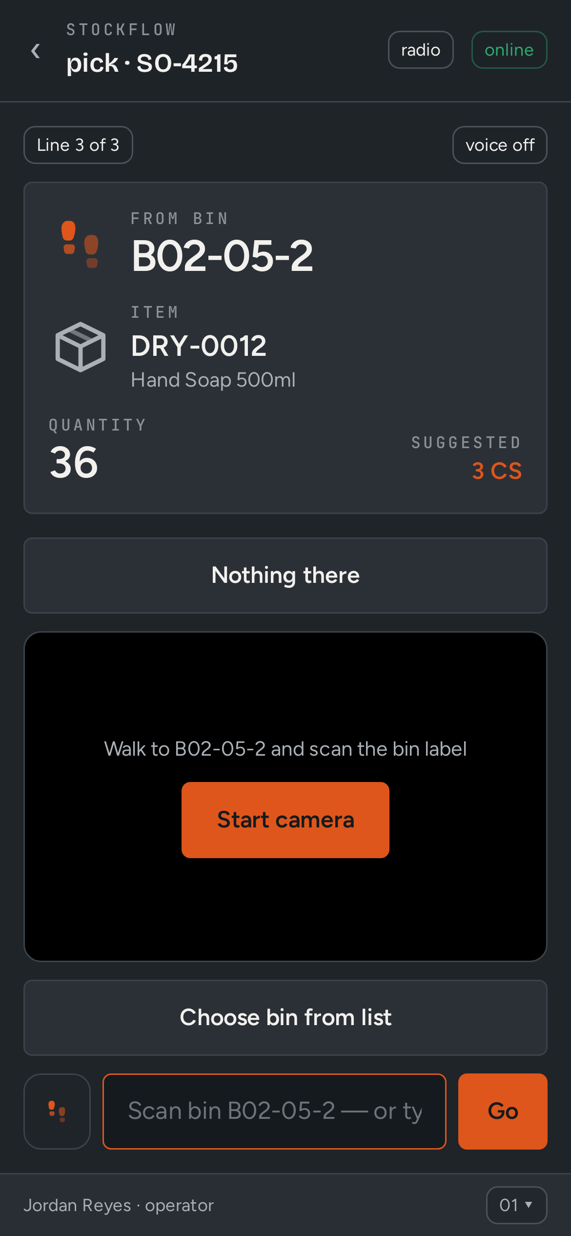 StockFlow: Picking with a scan check on every line